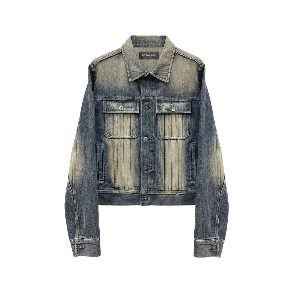Det Blev Sent Faded Denim Jacket
