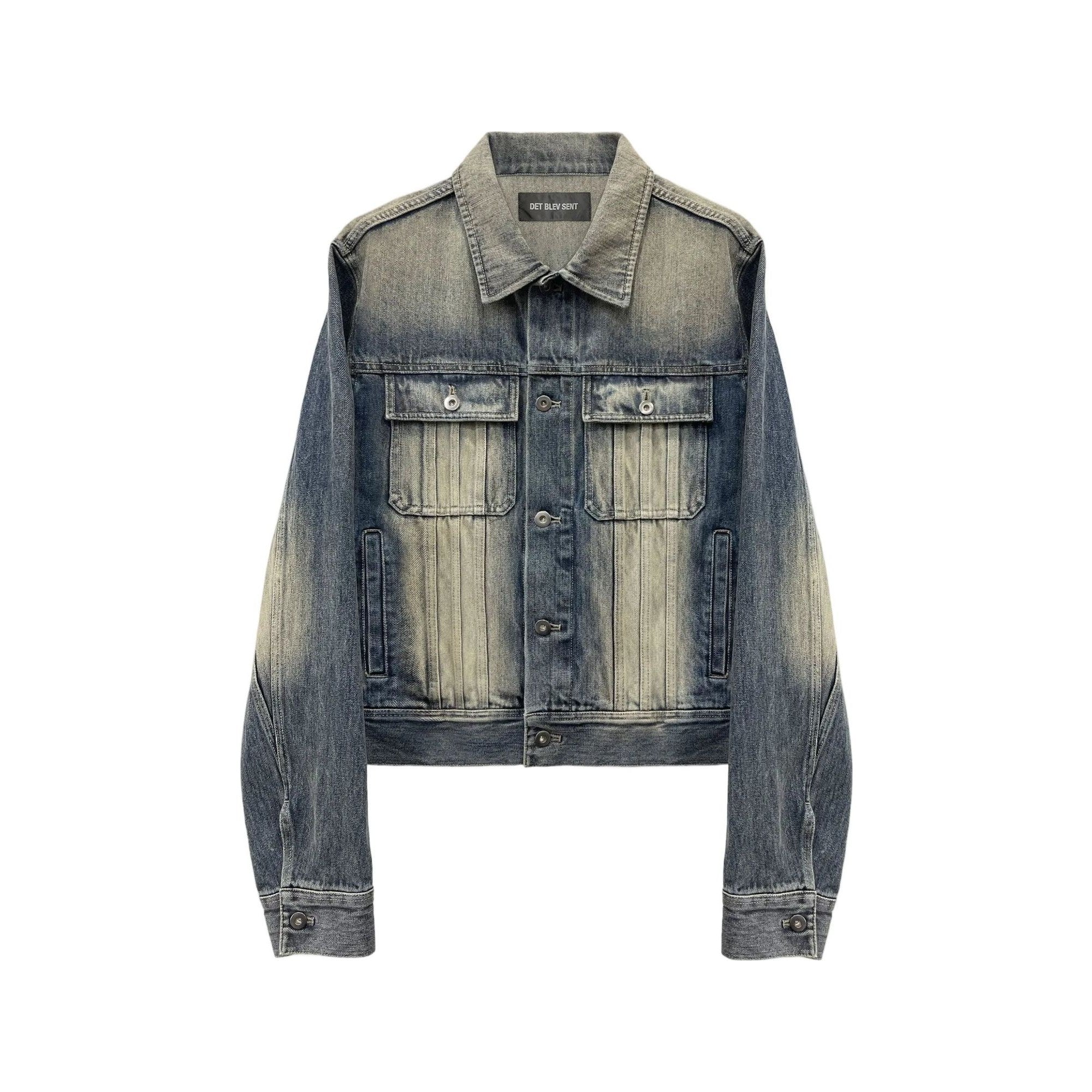 Det Blev Sent Faded Denim Jacket