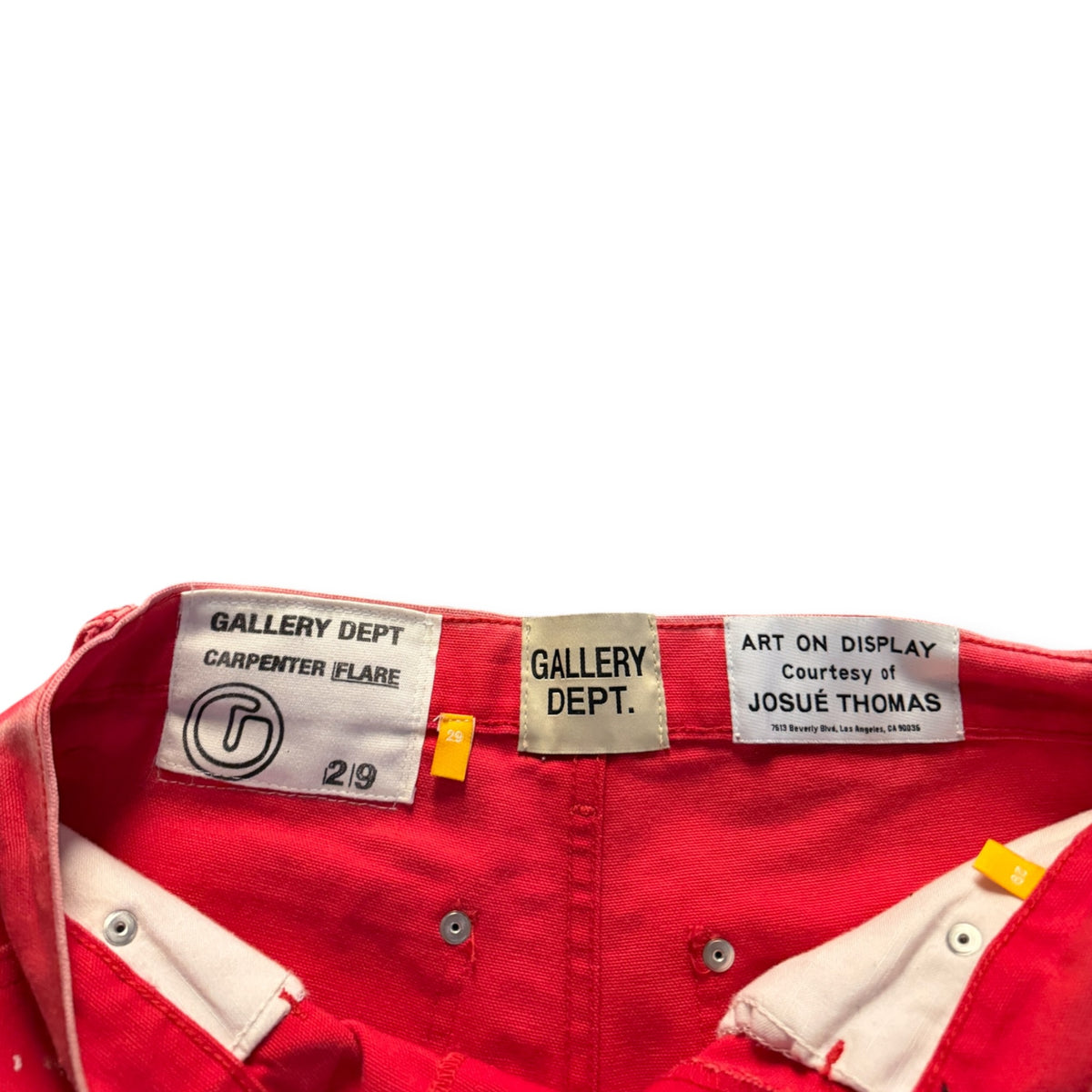 Gallery Dept. Carpenter Flare Jeans Red