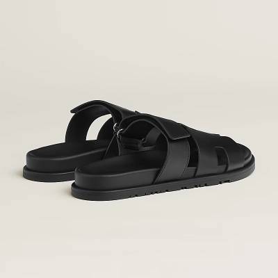 Hermès Chypre Sandals Black