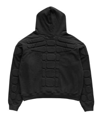 Satoshi Nakamoto Padded Hoodie Black