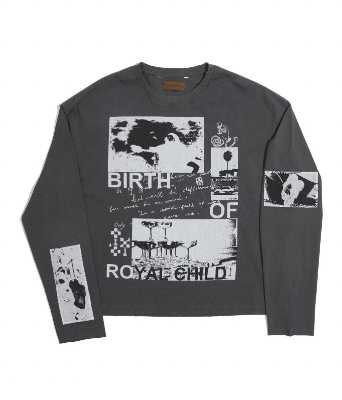 Birth Of Royal Child 90s Hollywood Long Sleeve Black T-Shirt