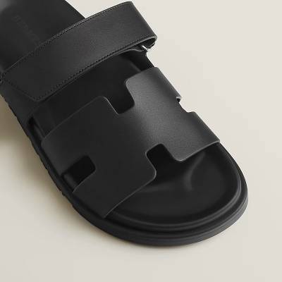 Hermès Chypre Sandals Black