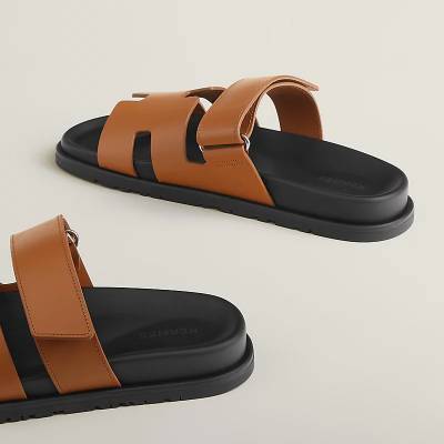Hermès Chypre Sandals Brown