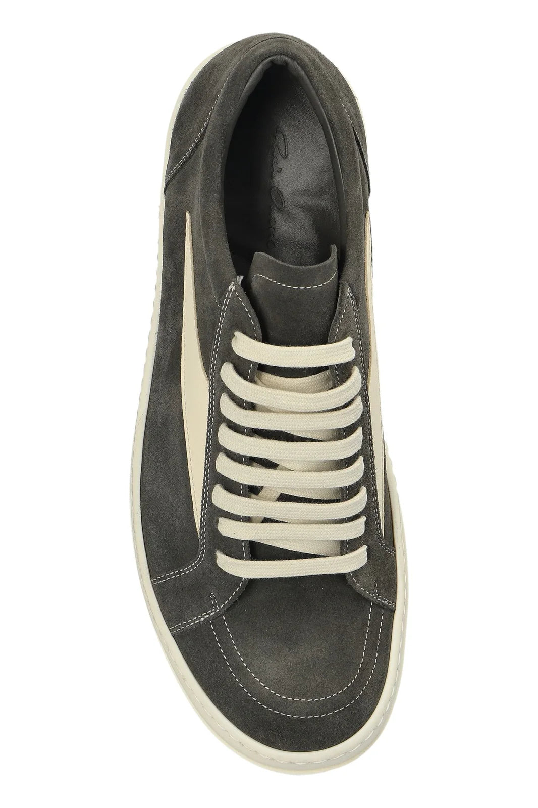 Rick Owens Vintage Low Euca / Milk Suede Sneakers