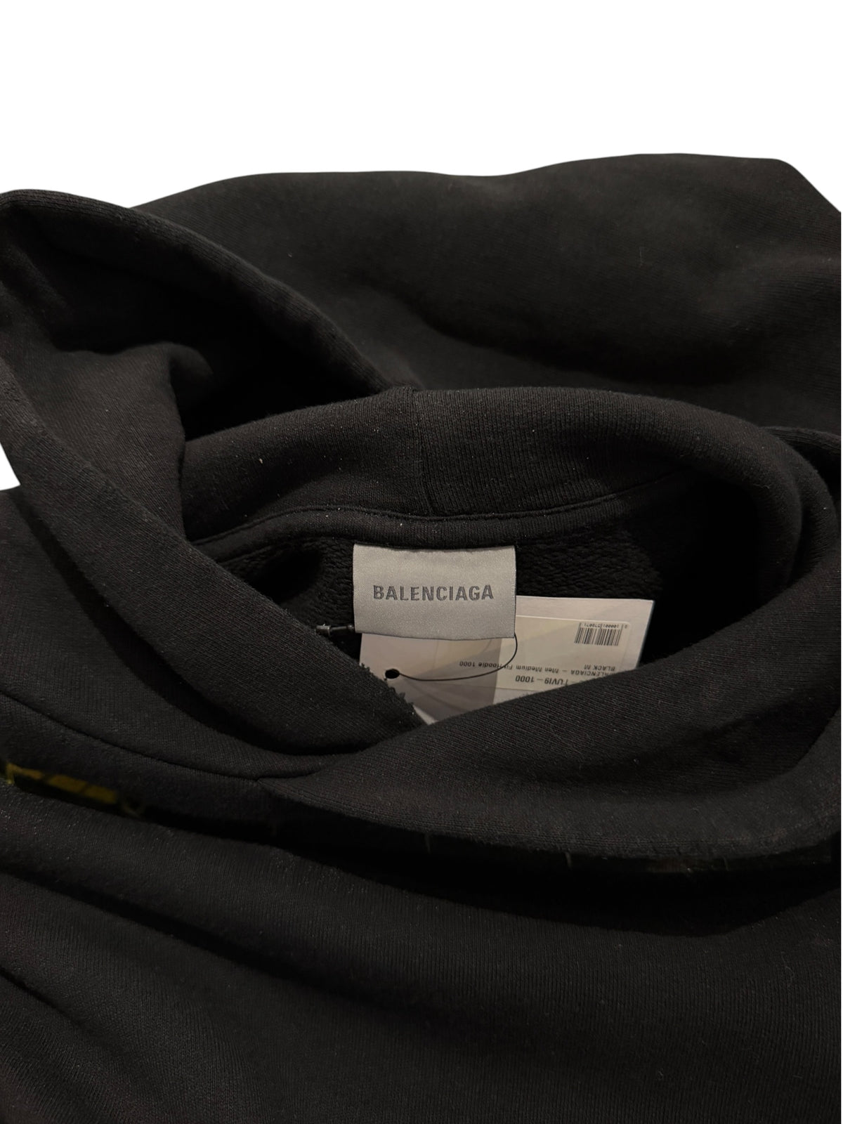 Balenciaga Cotton Distressed Logo Hoodie