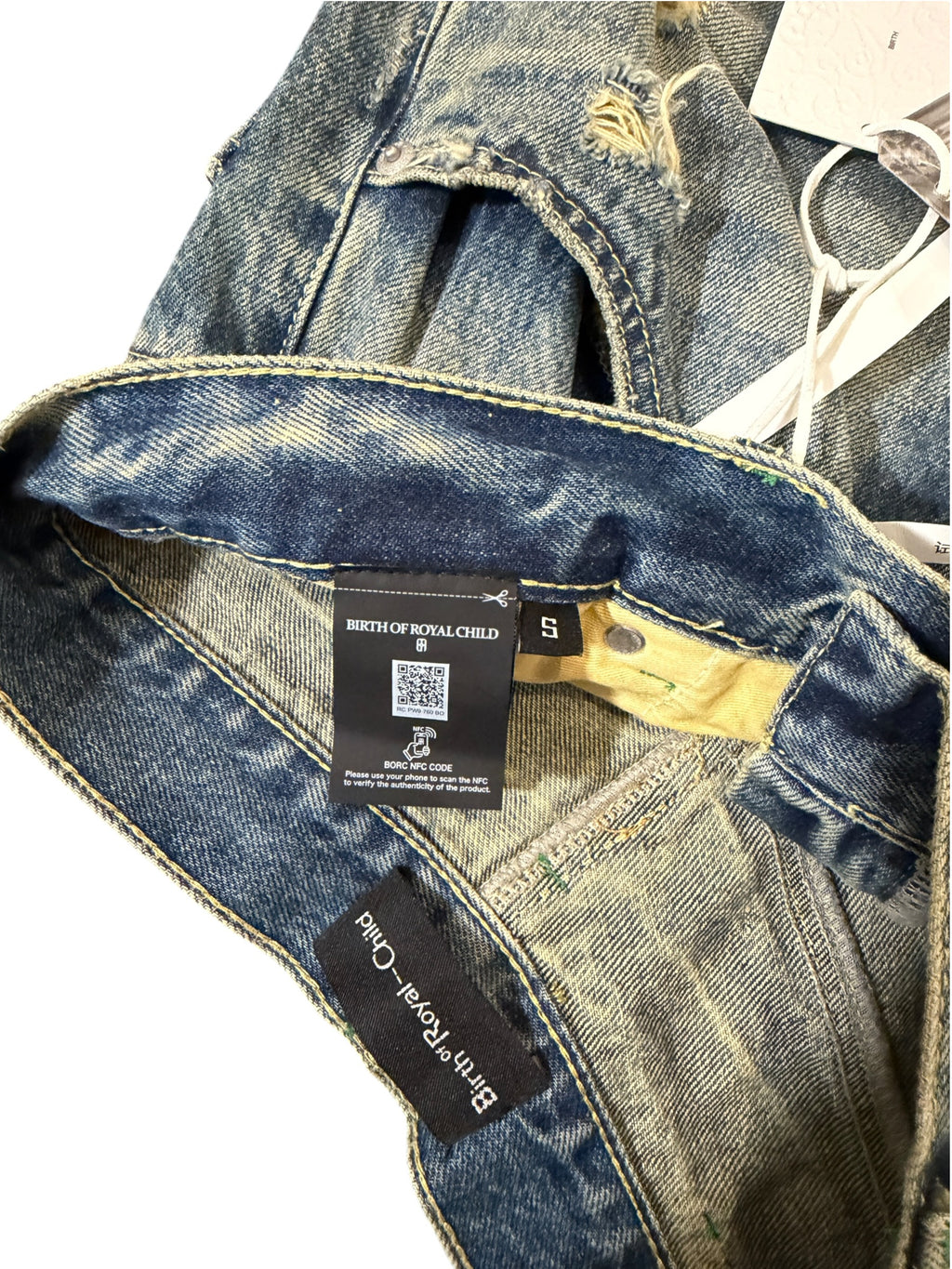 Det Blev Sent Faded Denim Jacket