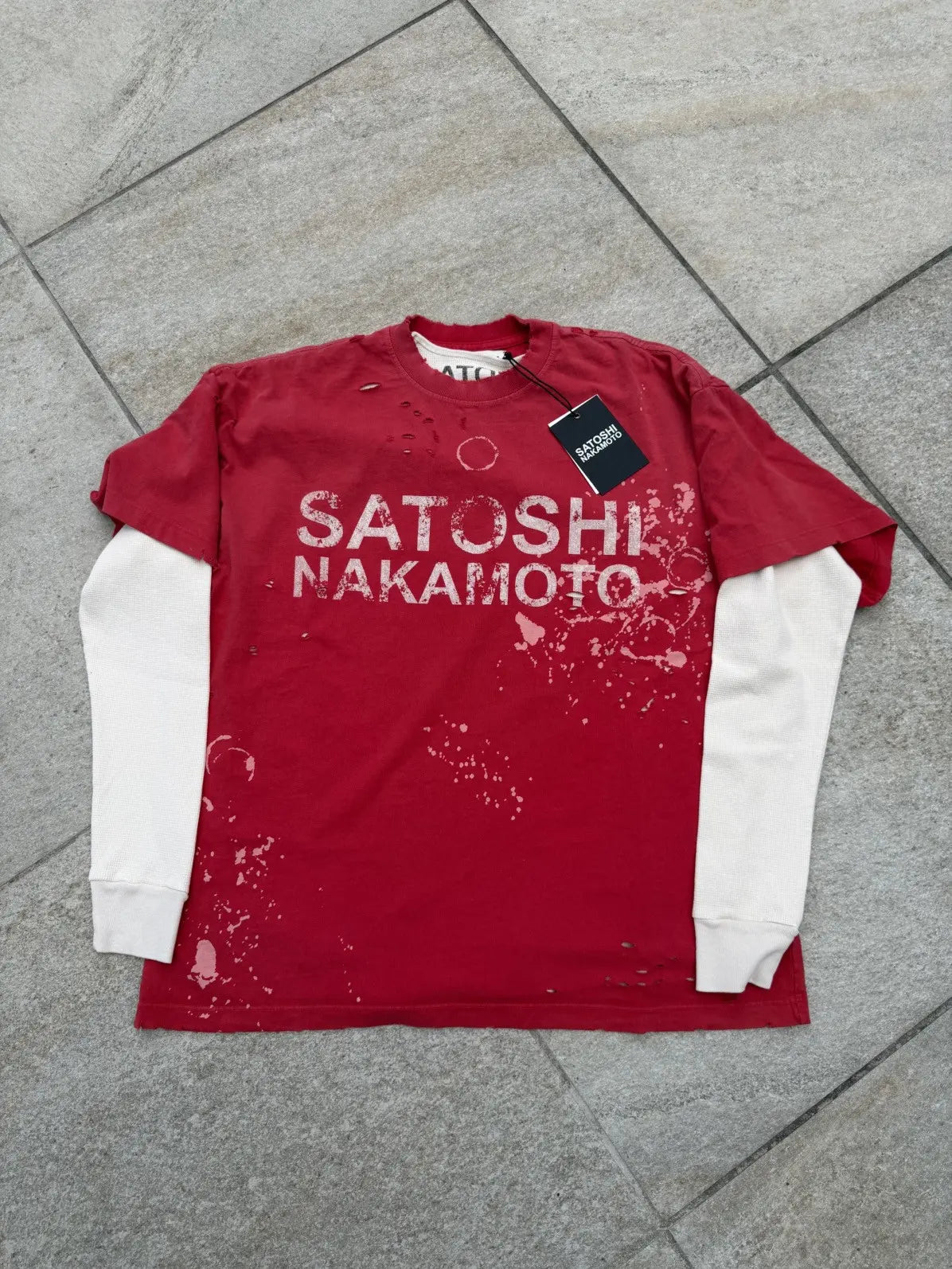 Satoshi Nakamoto Thermal Shirt Red