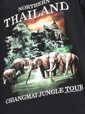 Vetements Thailand  Jungle Black T-Shirt