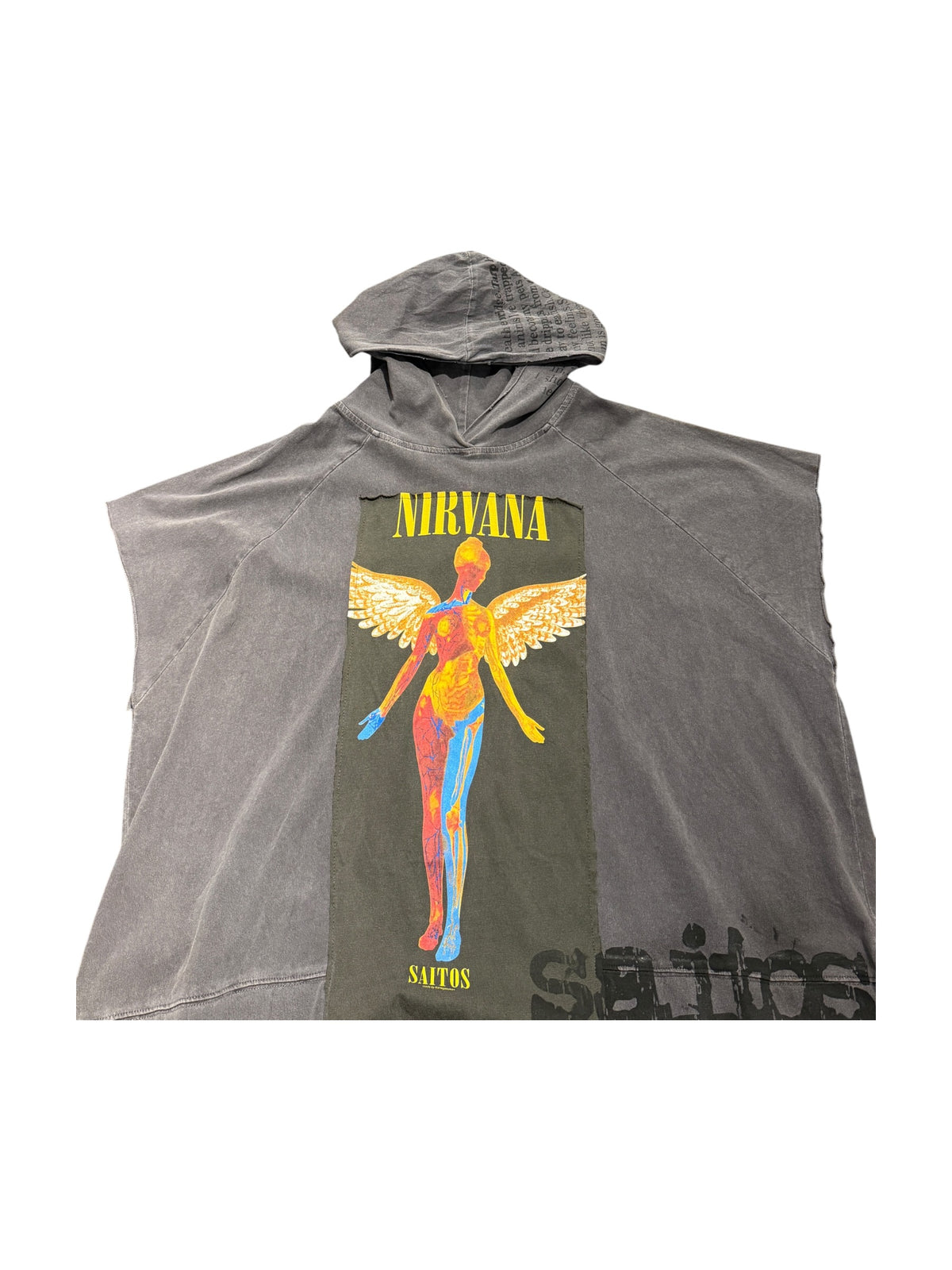 SAITOS Nirvana Hybrid Cut Off Top Black