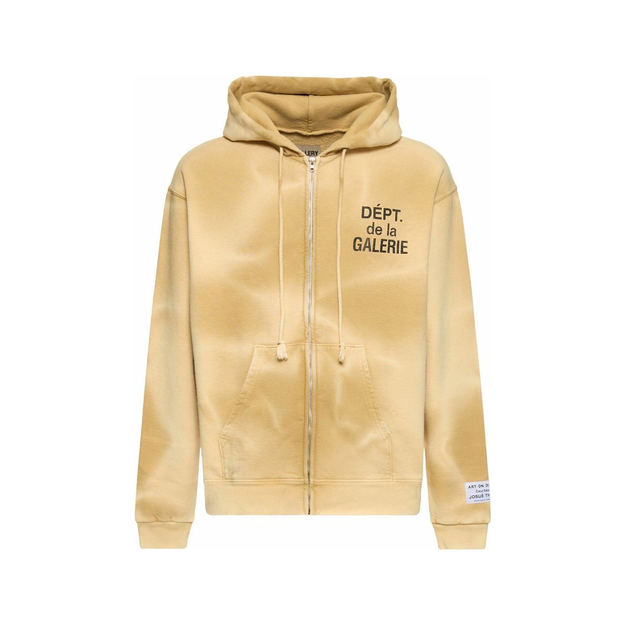 Gallery Dept. Sun Faded Tan Zip Up Hoodie