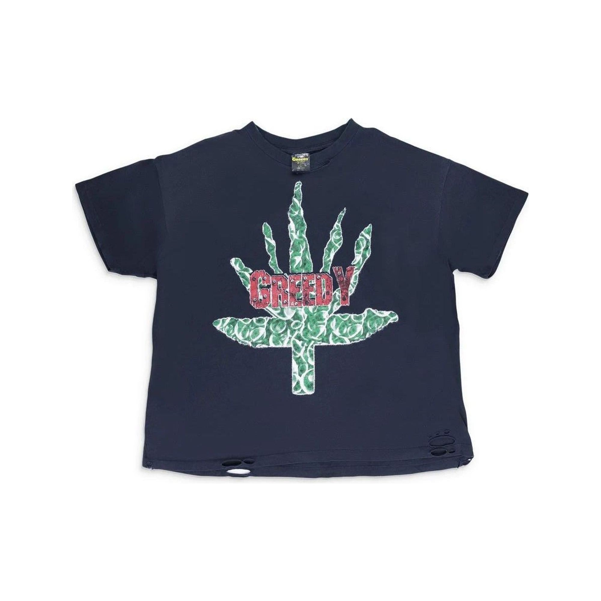 Greedy Unit Black Ganja T-Shirt