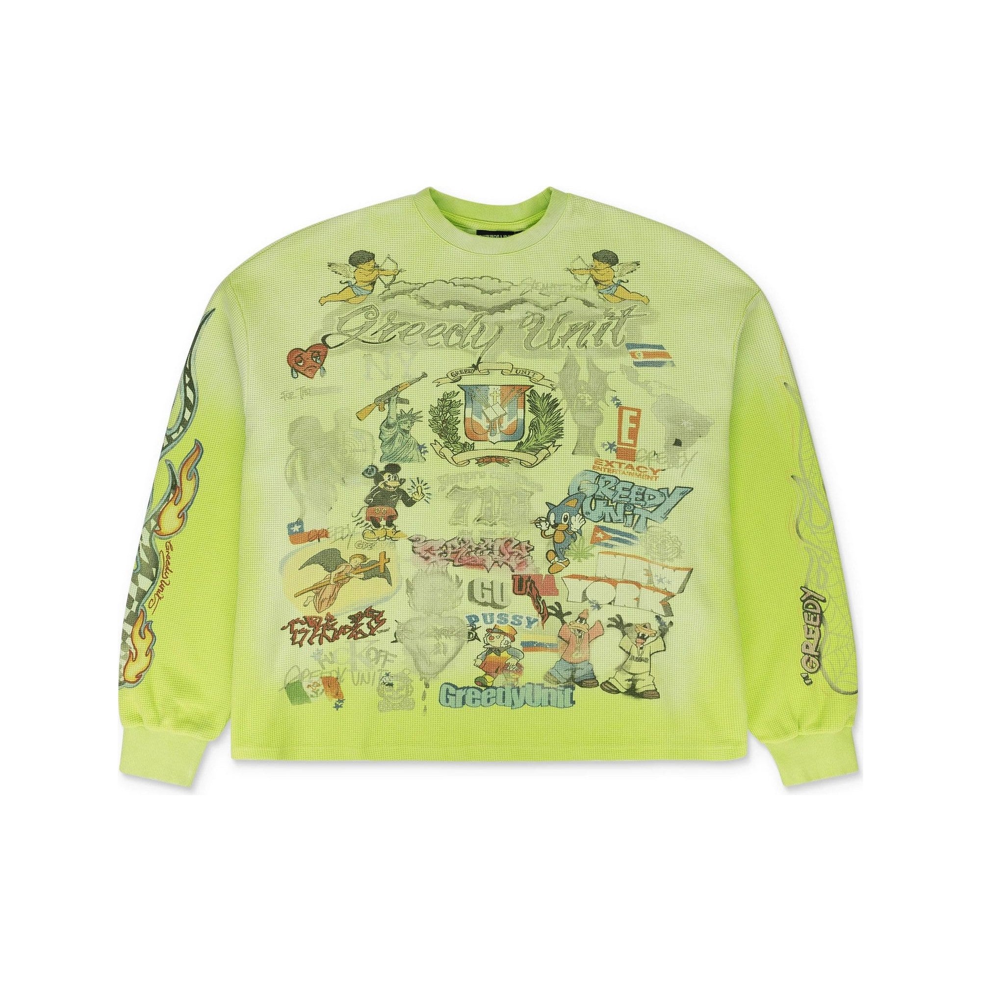 Greedy Unit Green All Over Print Thermal T-shirt