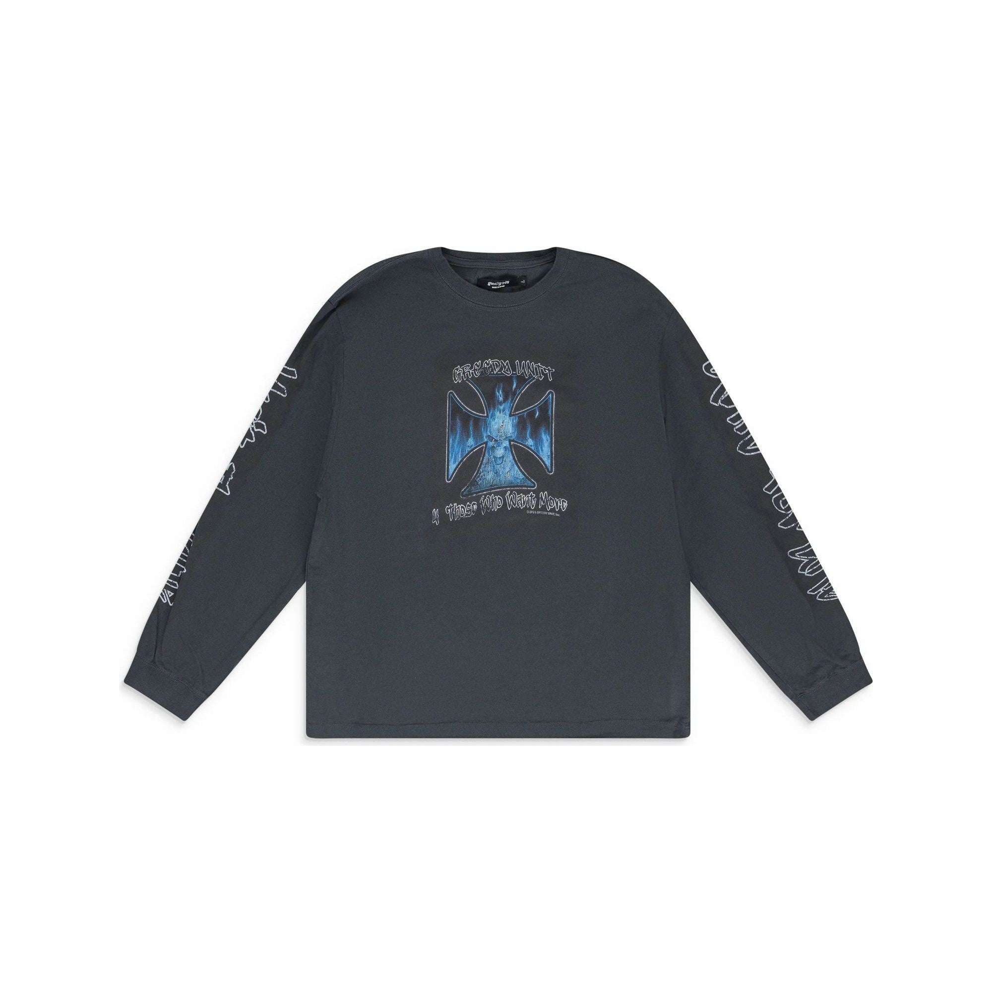 Greedy Unit Grey Chopper LS T-Shirt