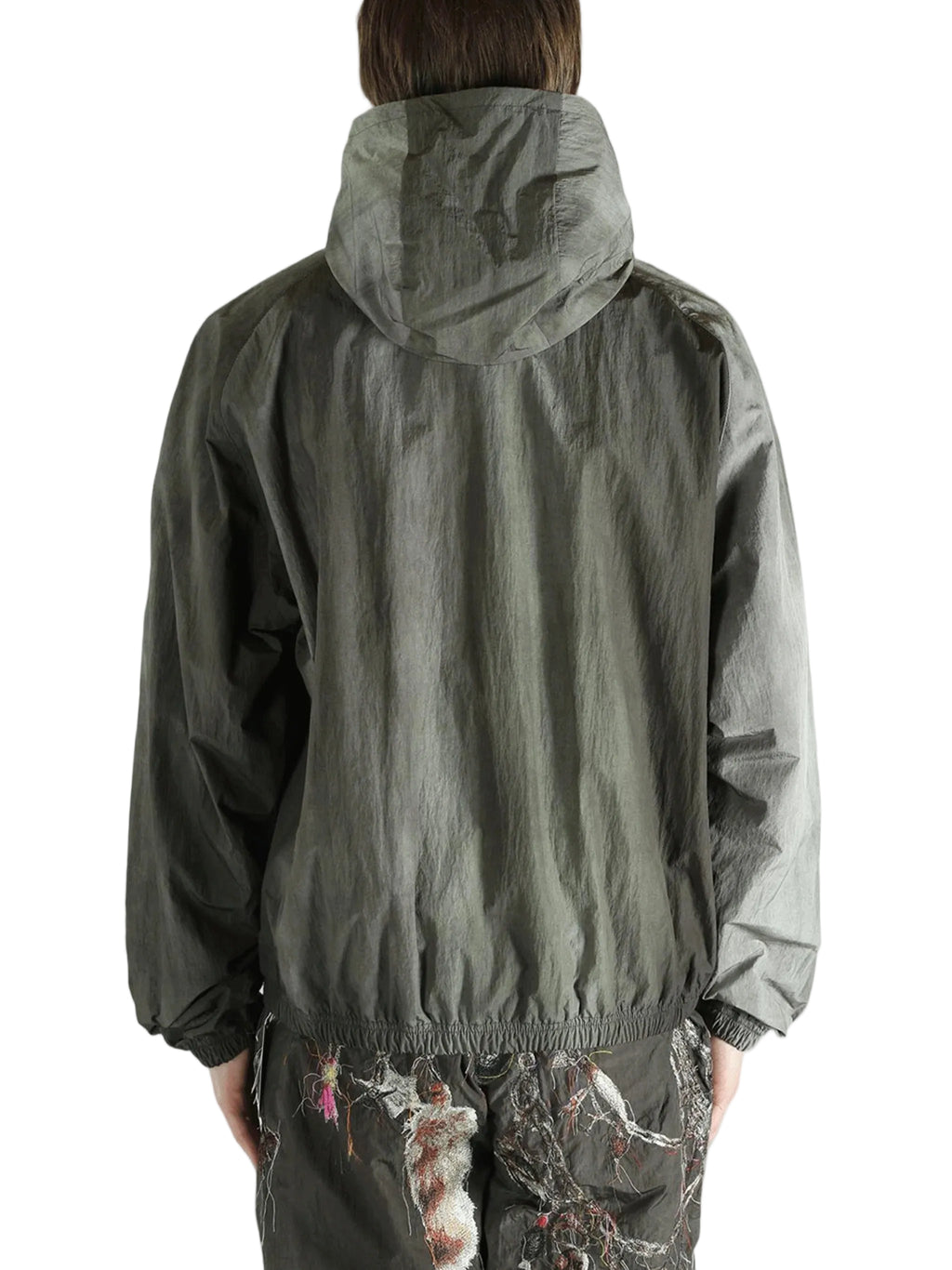 Doublet Moss Embroidered Chain Grey Track Jacket
