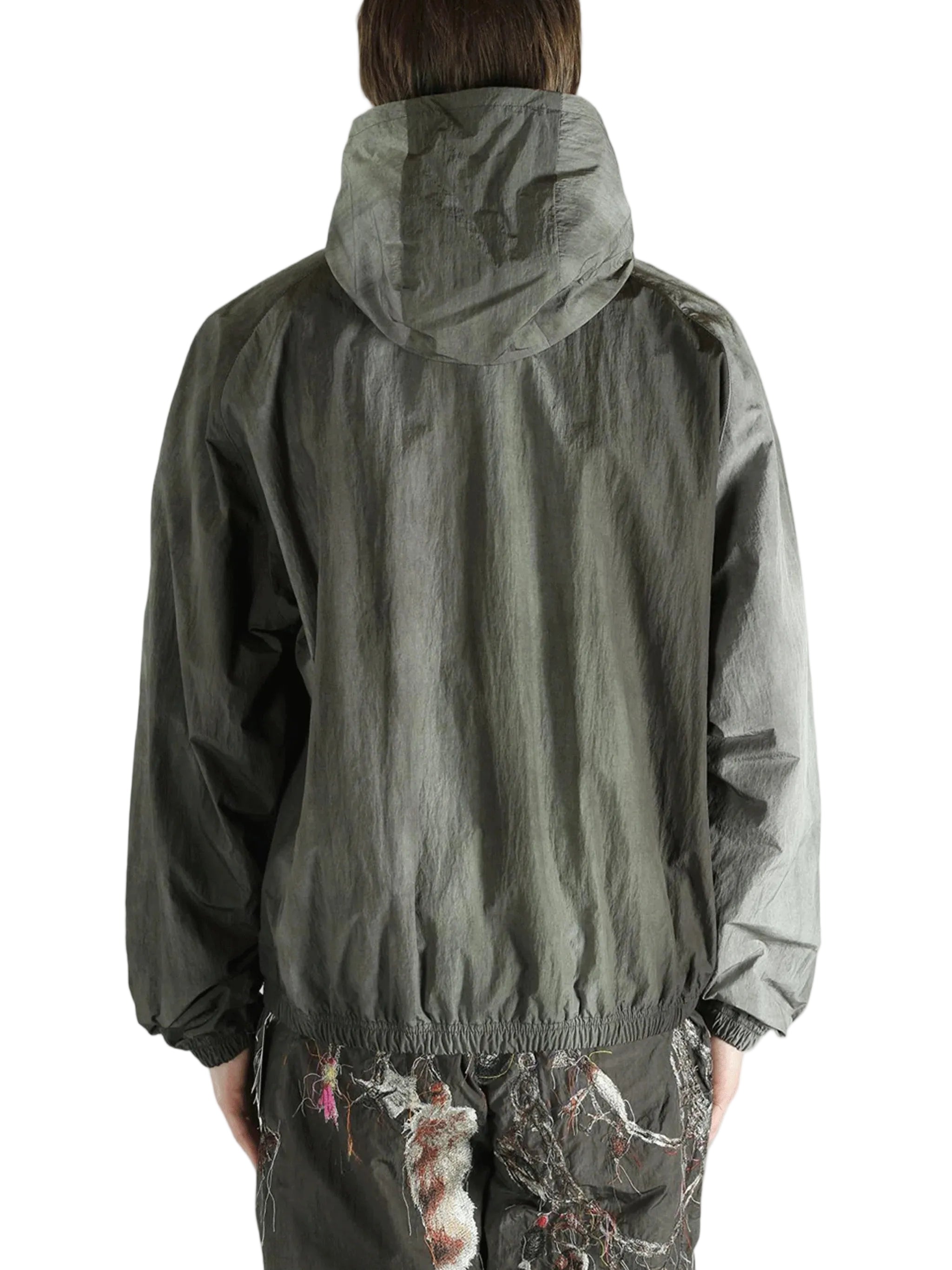 Doublet Moss Embroidered Chain Grey Track Jacket