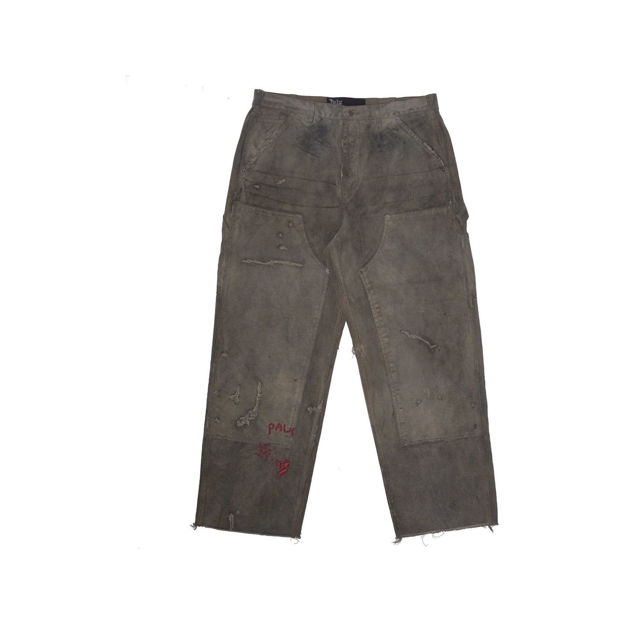 Paly Hollywood Been Thru It Waxed Grey Pants