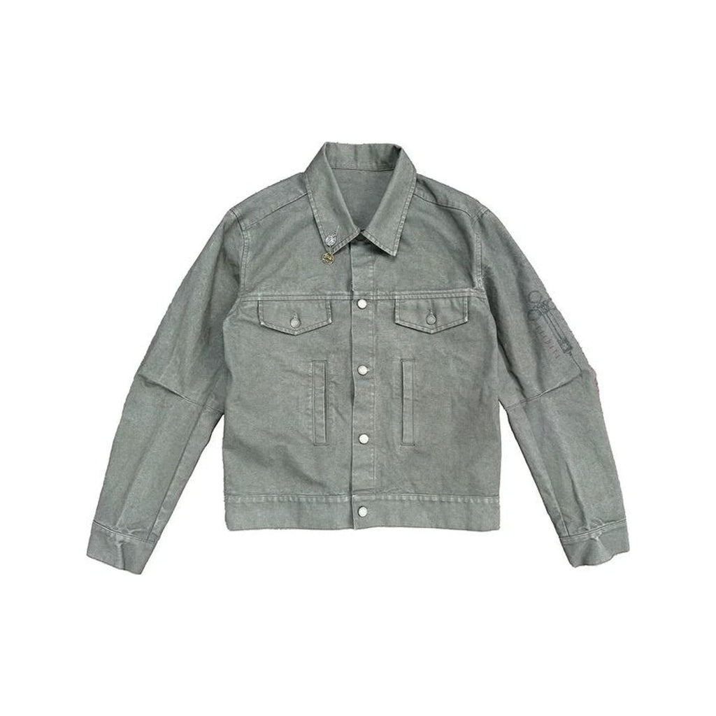 Richill Melancholy Coin Canvas Grey Jacket