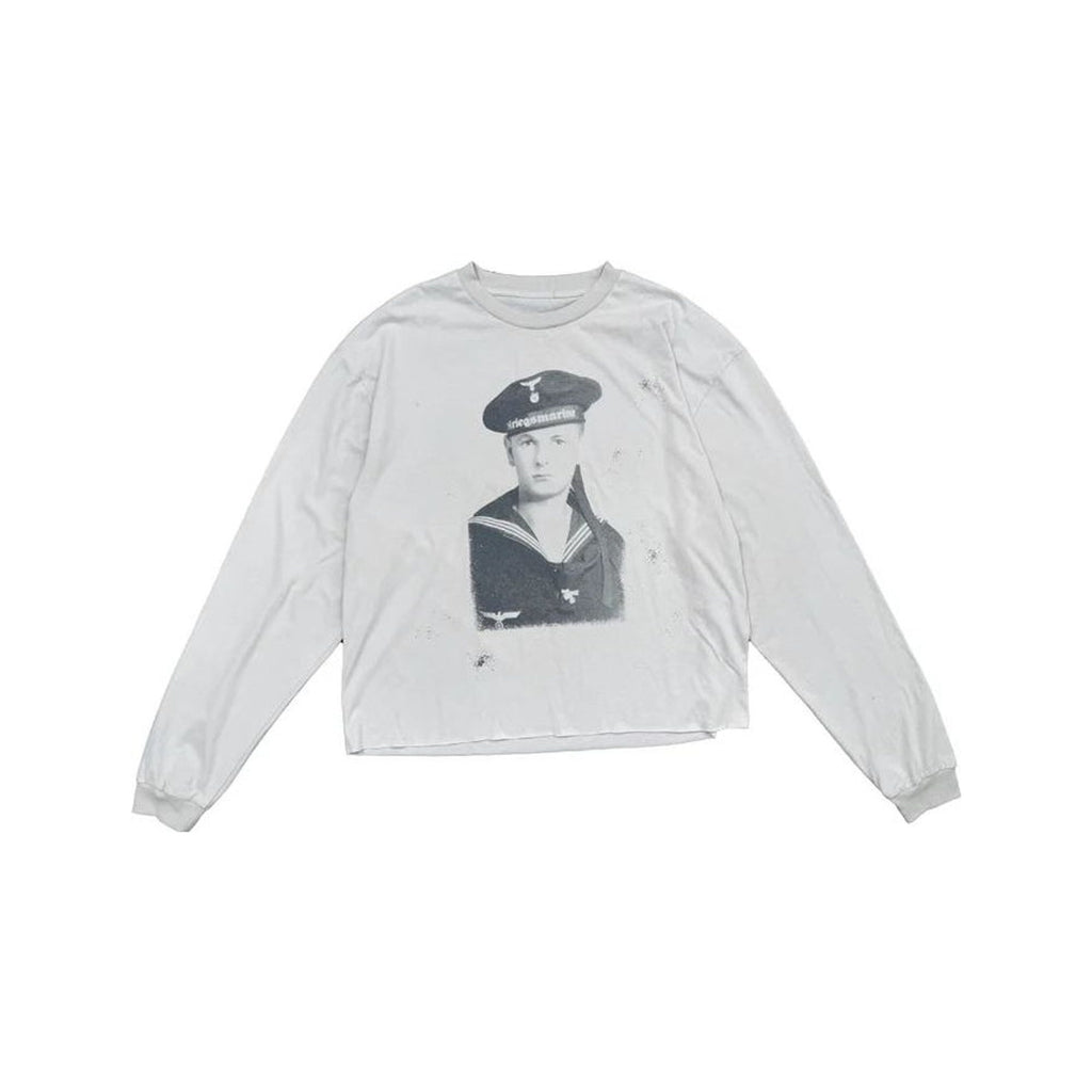 Richill Melancholy Naval Training LS White T-Shirt