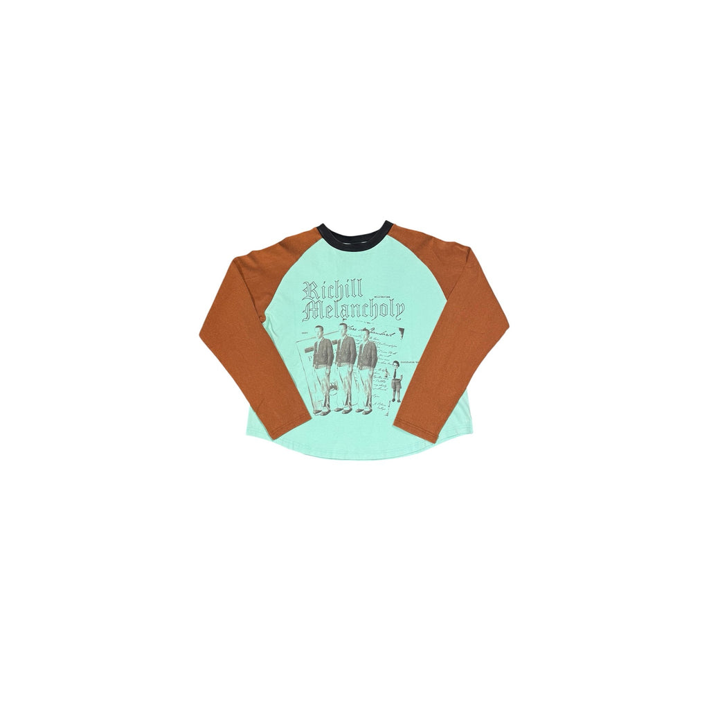 Richill Melancholy Star Patch Raglan LS Blue/Brown T-Shirt
