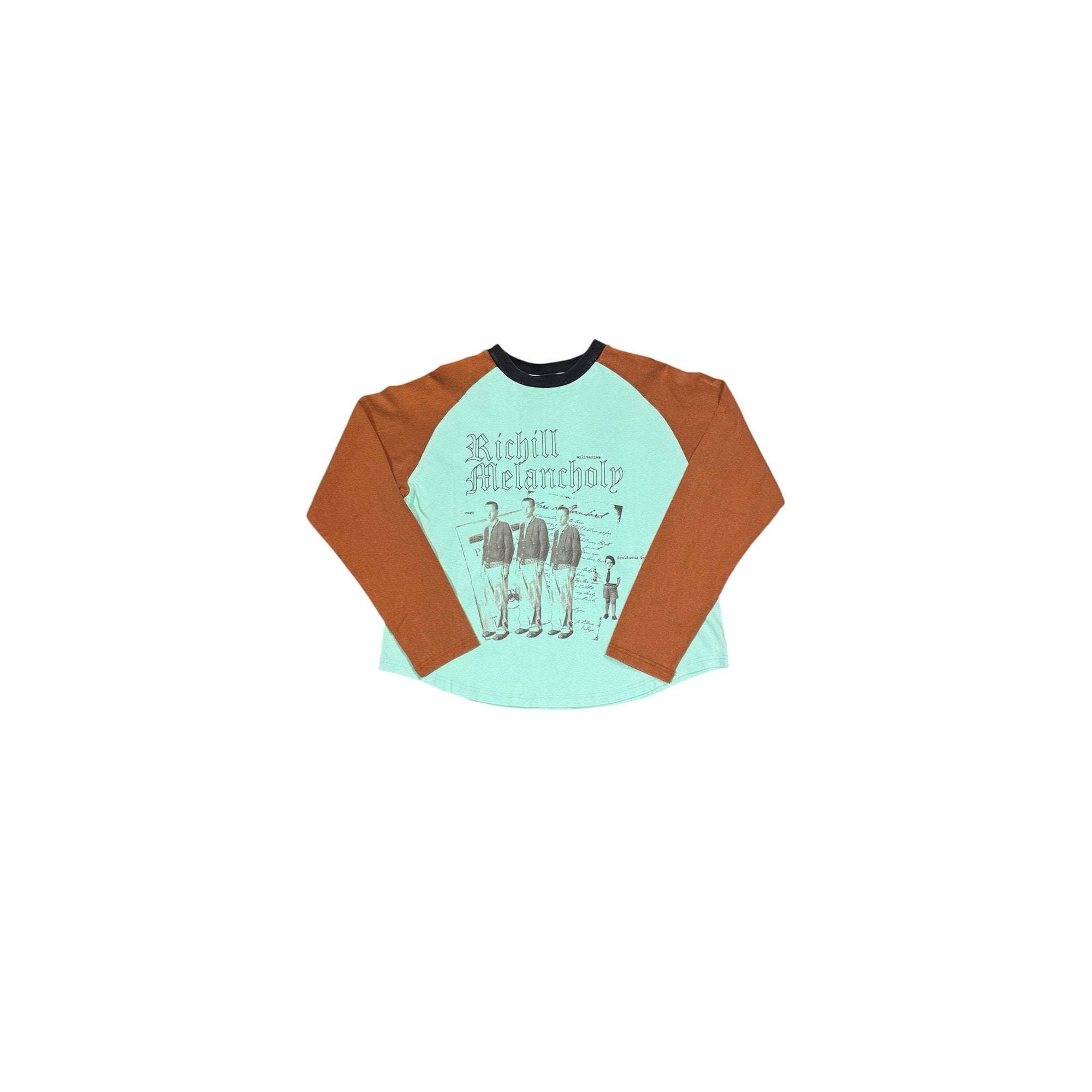 Richill Melancholy Star Patch Raglan LS Blue/Brown T-Shirt