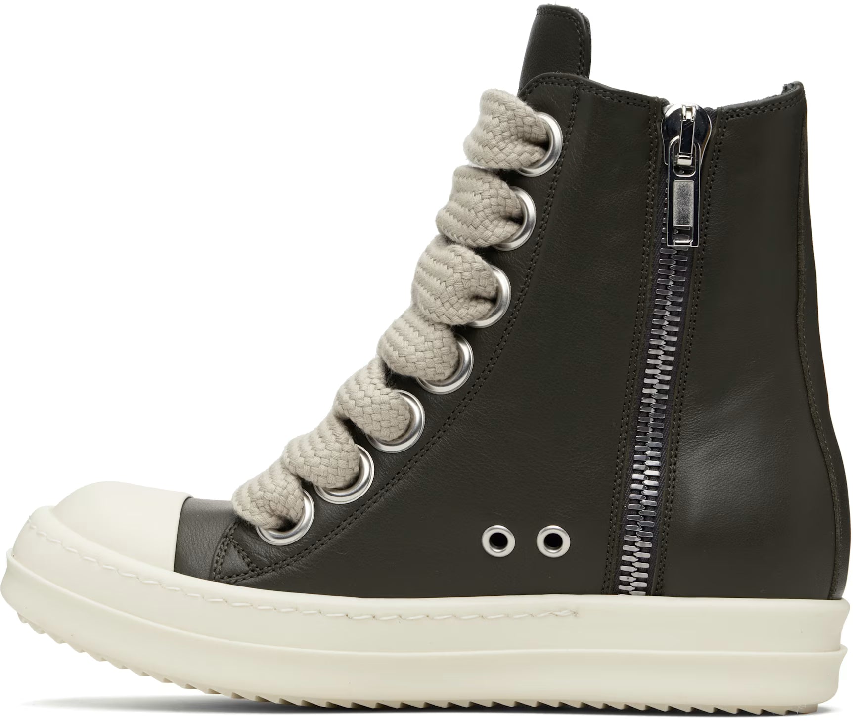 Rick Owens Jumbo Ramone High Bosco/Milk Sneaker