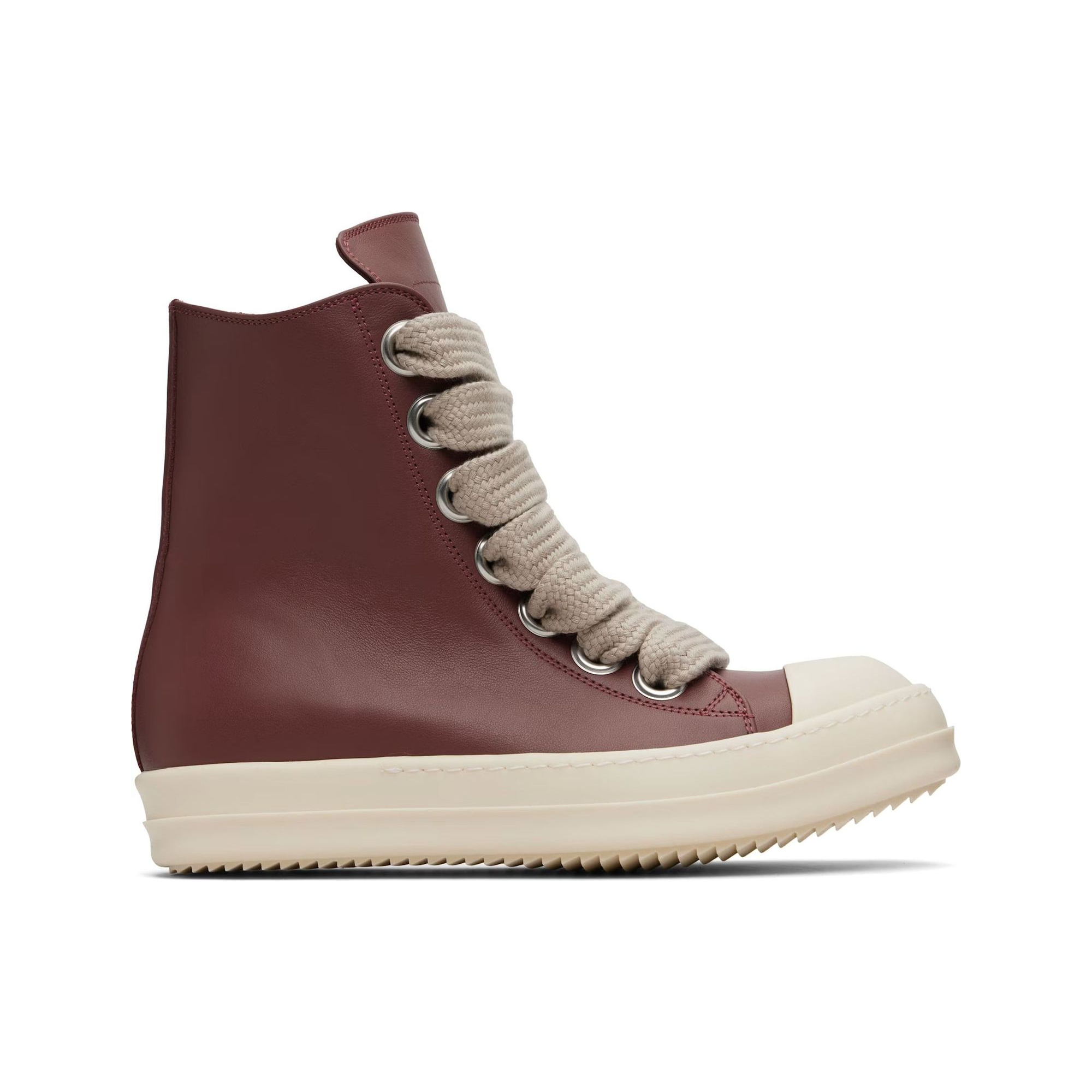 Rick Owens Jumbo Ramone High Rosewood/Milk Sneaker