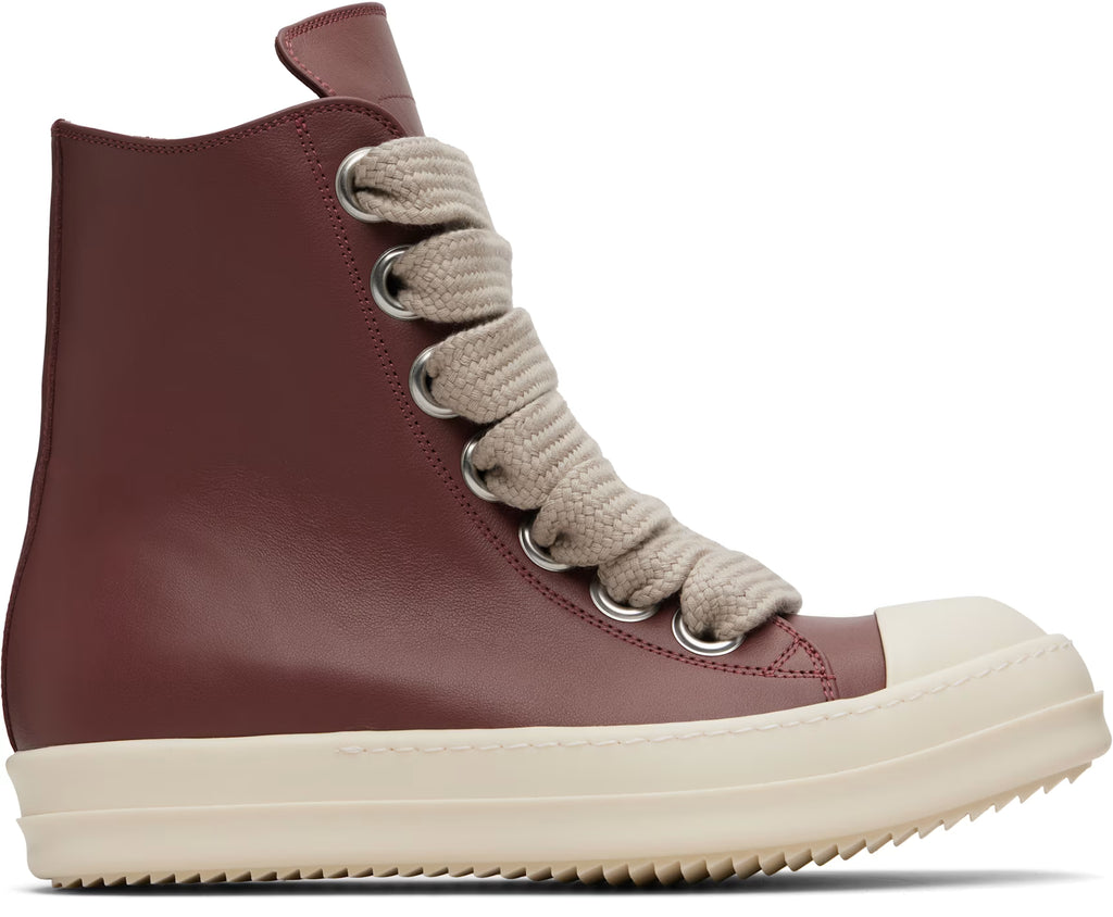 Rick Owens Jumbo Ramone High Rosewood/Milk Sneaker