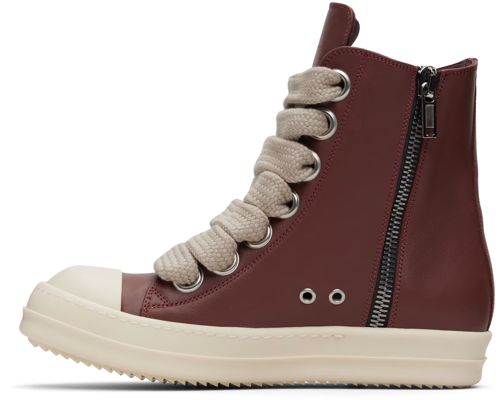 Rick Owens Jumbo Ramone High Rosewood/Milk Sneaker