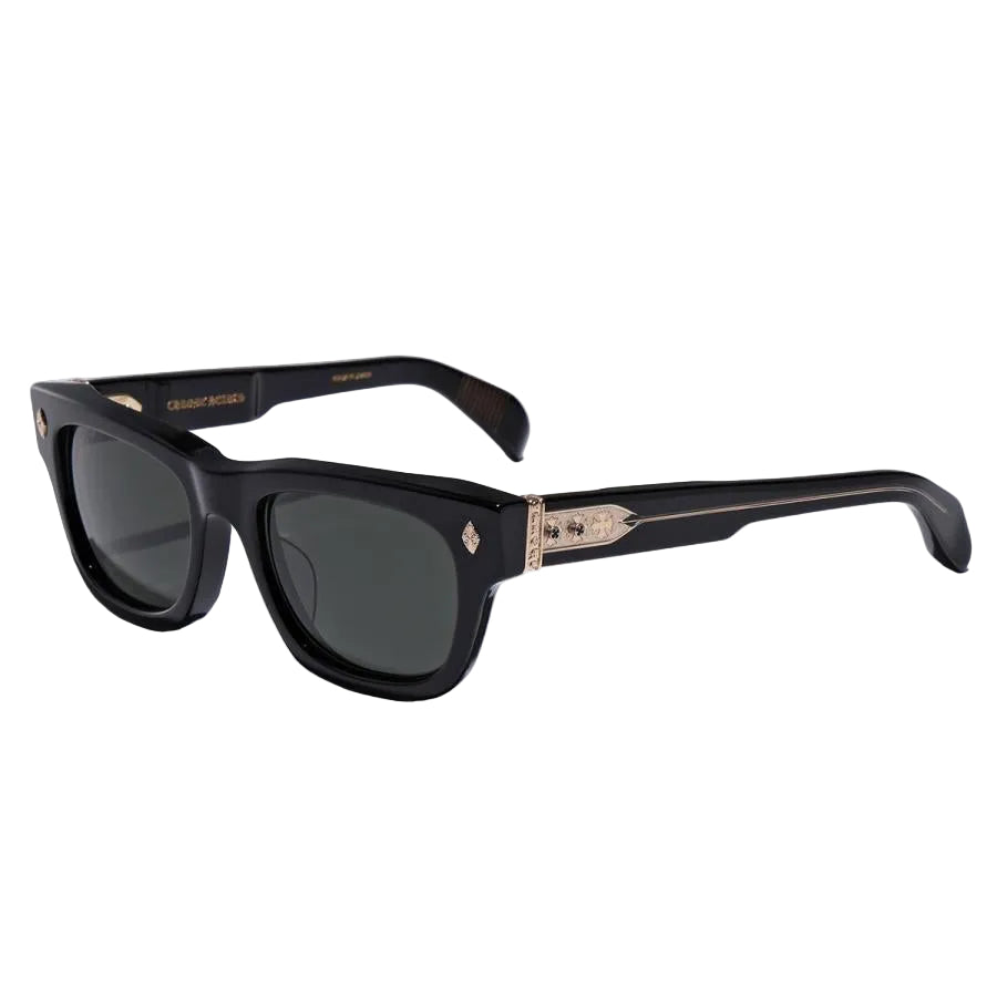 Chrome Hearts Dick Fitzener Sunglasses Black With Gold Accents
