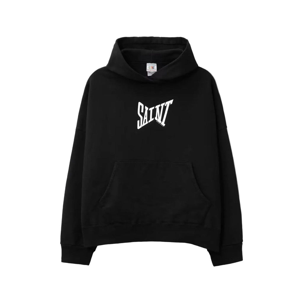 Saint Michael Classic Logo Black/White Hoodie