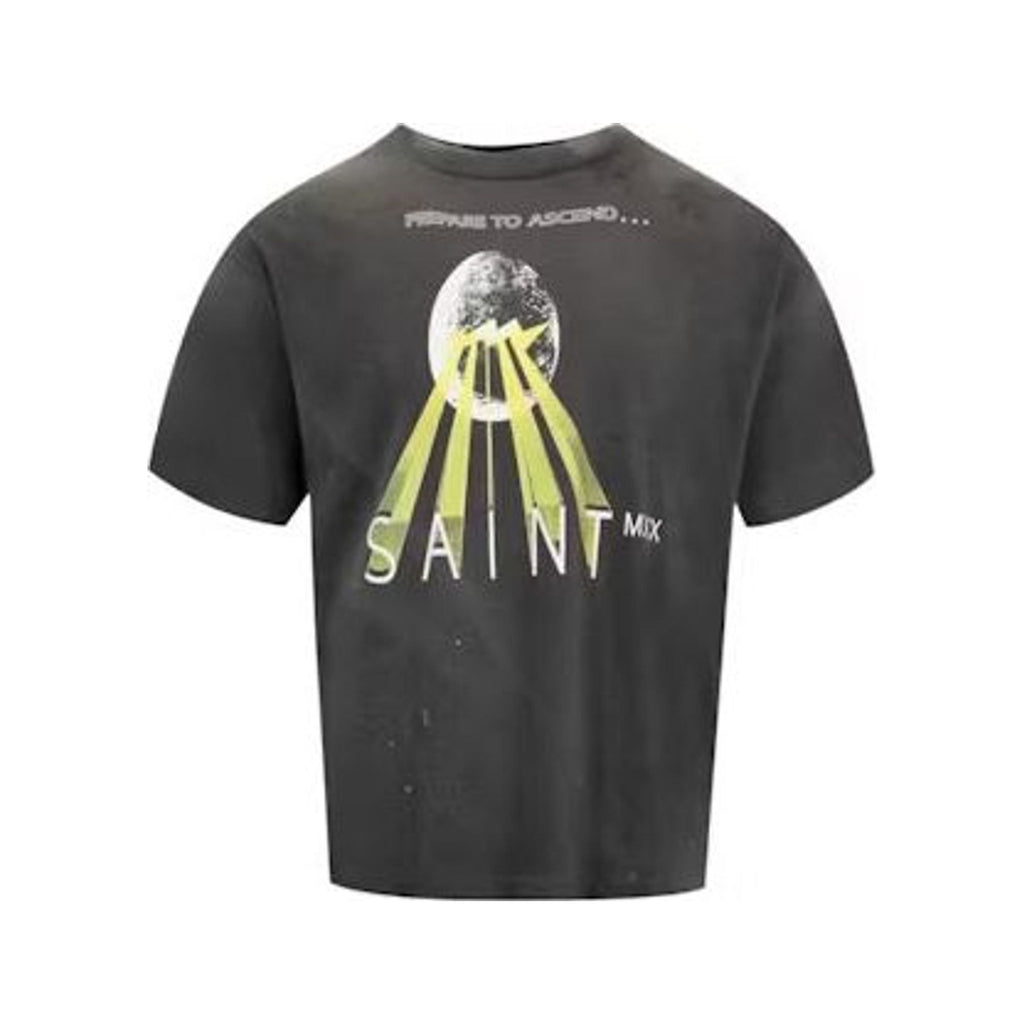 Saint Michael Egg T-Shirt Black/Yellow
