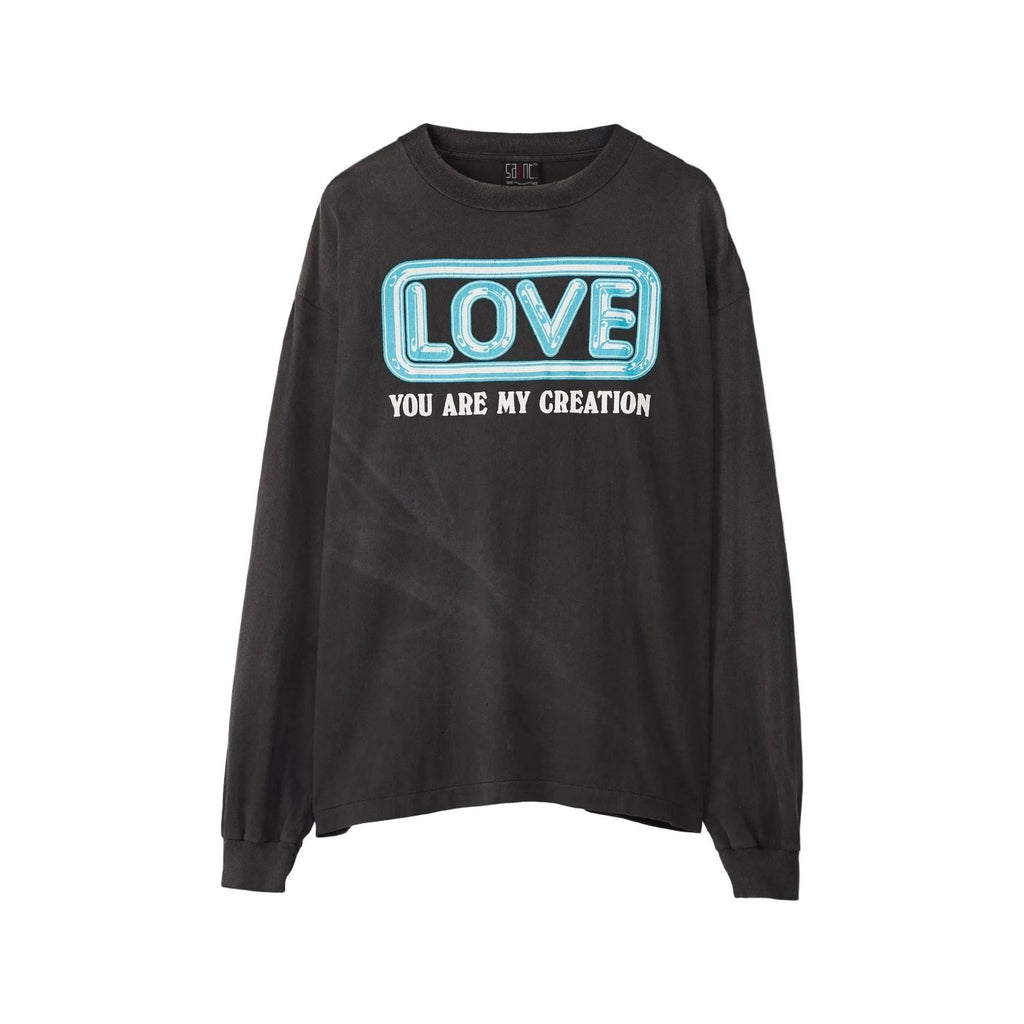 Saint Michael Love Logo Black Longsleeve