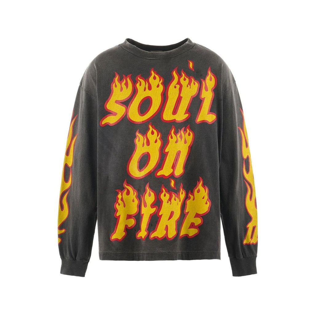 Saint Michael Soul on Fire Longsleeve grey/Orange