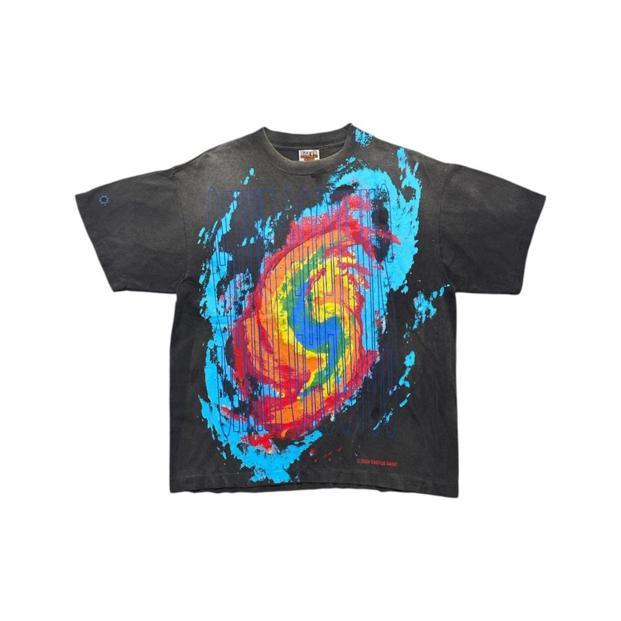 Saint Michael Weather Logo Black T-Shirt