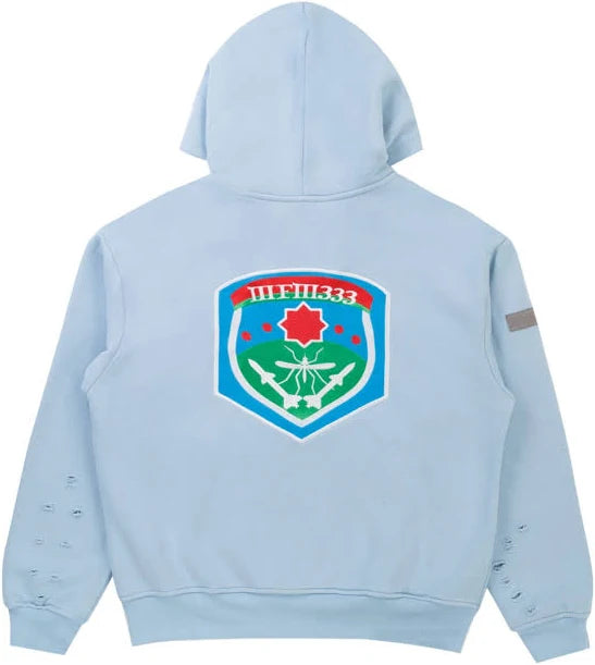 Murd333r FM General Issue: Special Ops Militia Zip Up hoodie in light blue