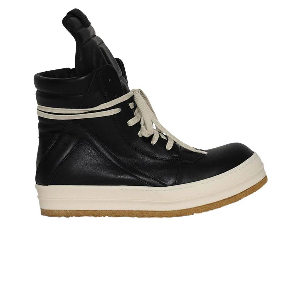 Rick Owens Creep Geobasket Black/Milk Sneakers