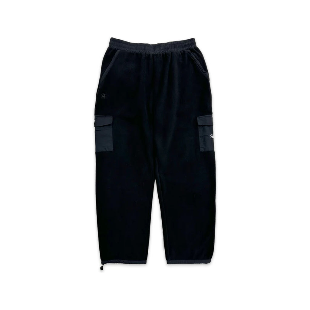 Sinclair Cargo Pocket Black Fleece Sweatpants