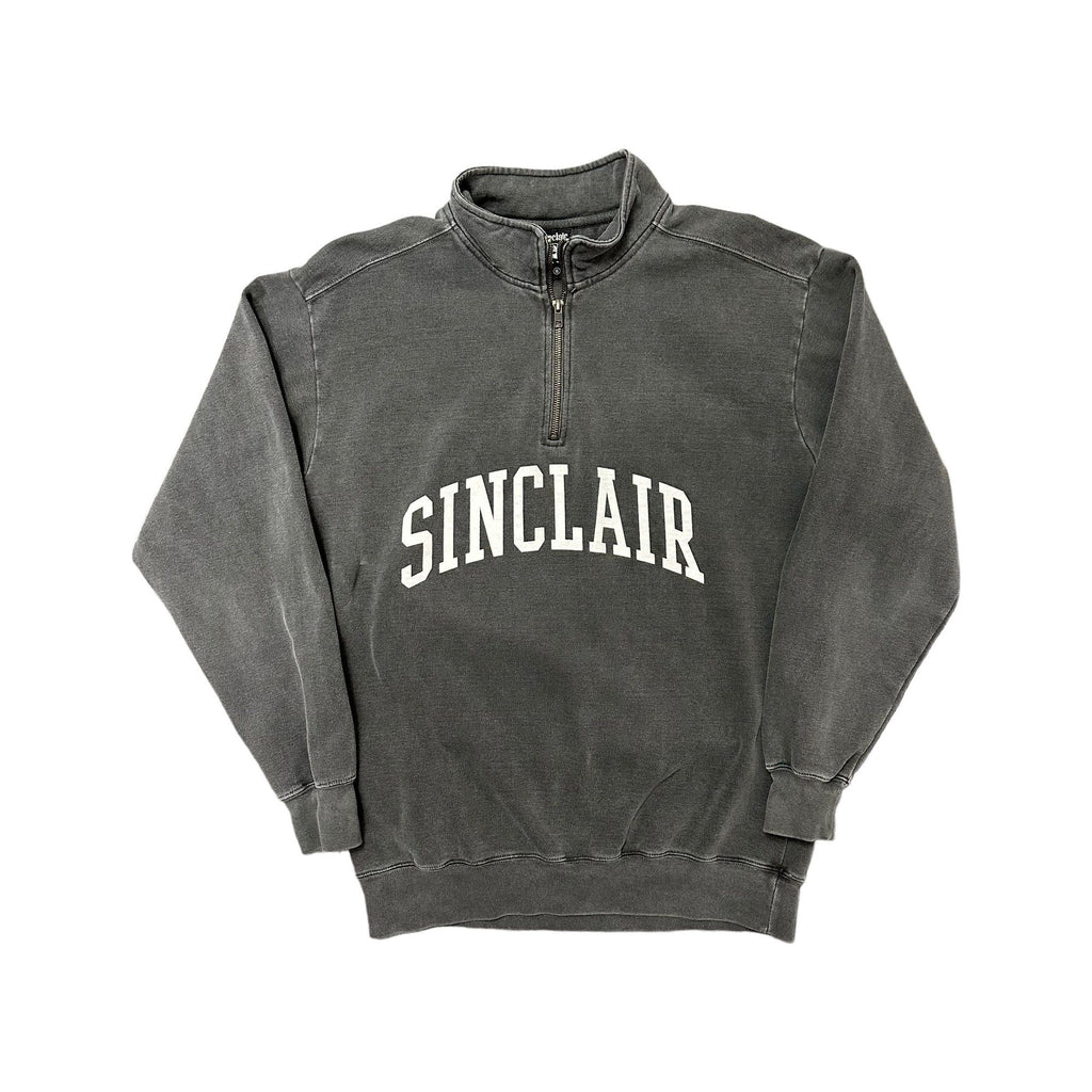 Sinclair Grey Quarter Zip Up Sweater