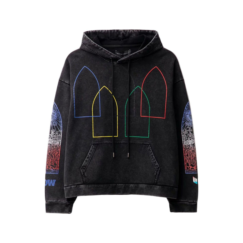 Who Decides War Black Intertwined Windows Hoodie